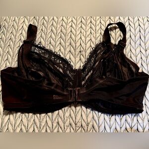 Wacoal Black Lace Trim Bra 42 DD